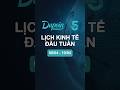 Lịch kinh tế đầu tuần [06.04 - 10.04] #dupoinvietnam #taichinh #chungkhoan #tintuc #calendar