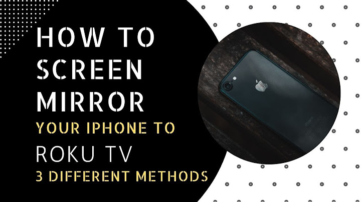 How to screen cast iphone to roku