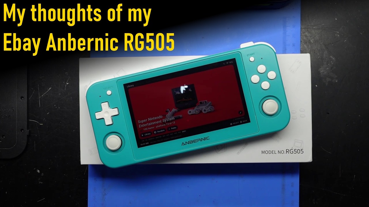 My Thoughts of my Ebay Anbernic RG505 - YouTube