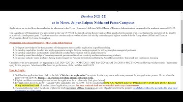 BIT Mesra 2021 Application (Started) - How to Fill BIT Mesra Hotel Management 2021 Application Form