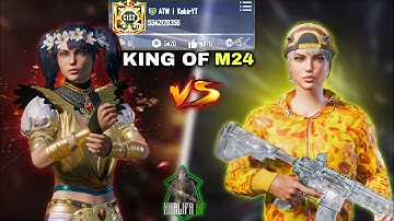 😈OMG 4KD Conqueror Player Challenge Me For 1v1 M24 .