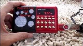 How to Operate digital JOC FM Radio MP3 PenDrive Sdcard Player