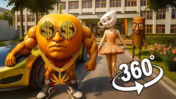 Ballerina Cappuccina Gold Digger | School Drama 360° VR 8K