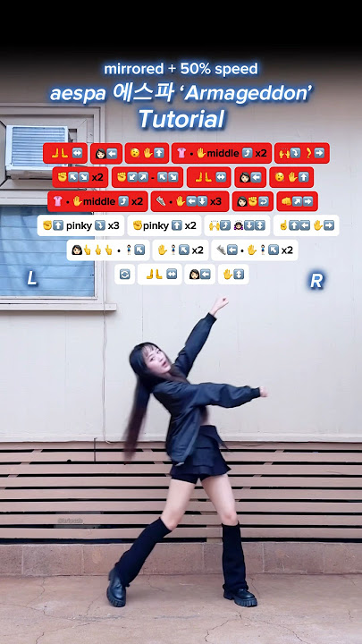 [TUTORIAL] aespa 에스파 ‘Armageddon’ dance ♡ #aespa #armageddon #shorts