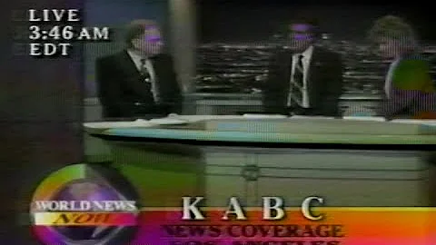 ABC World News Now Clip 3:45am L.A. Riots May 1, 1992