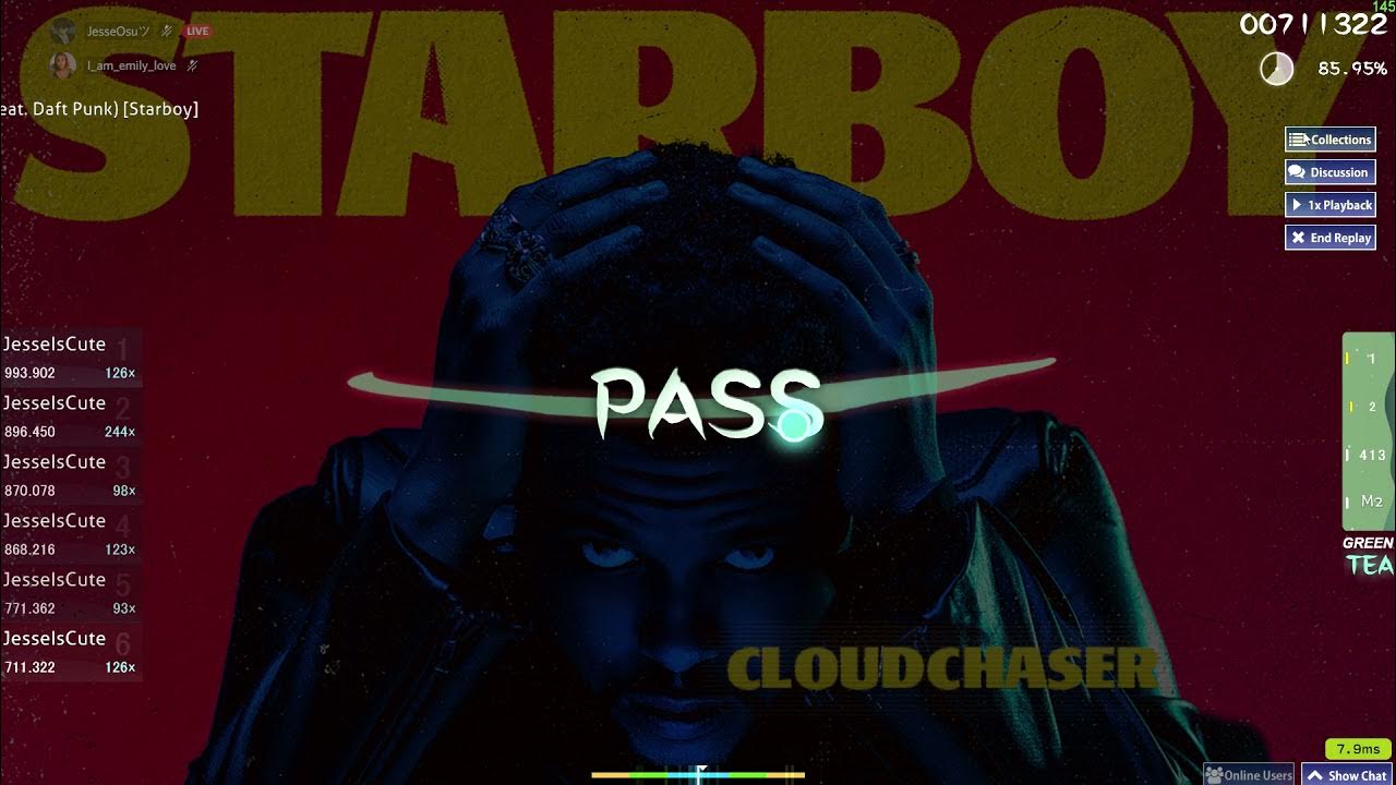 Starboy Osu (4.07 stars) Starboy Mode (bassicaly insane mode) YouTube