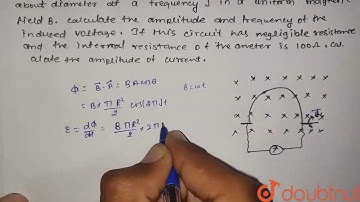 A stiffw ire bent into a semicircle of radius R is rotated at a frequency Jin a uniform magnetic