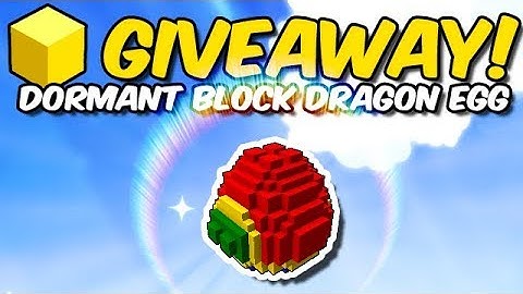GIVEAWAY #78 | Dormant Block Dragon Egg JACKPOT! *ENDED*