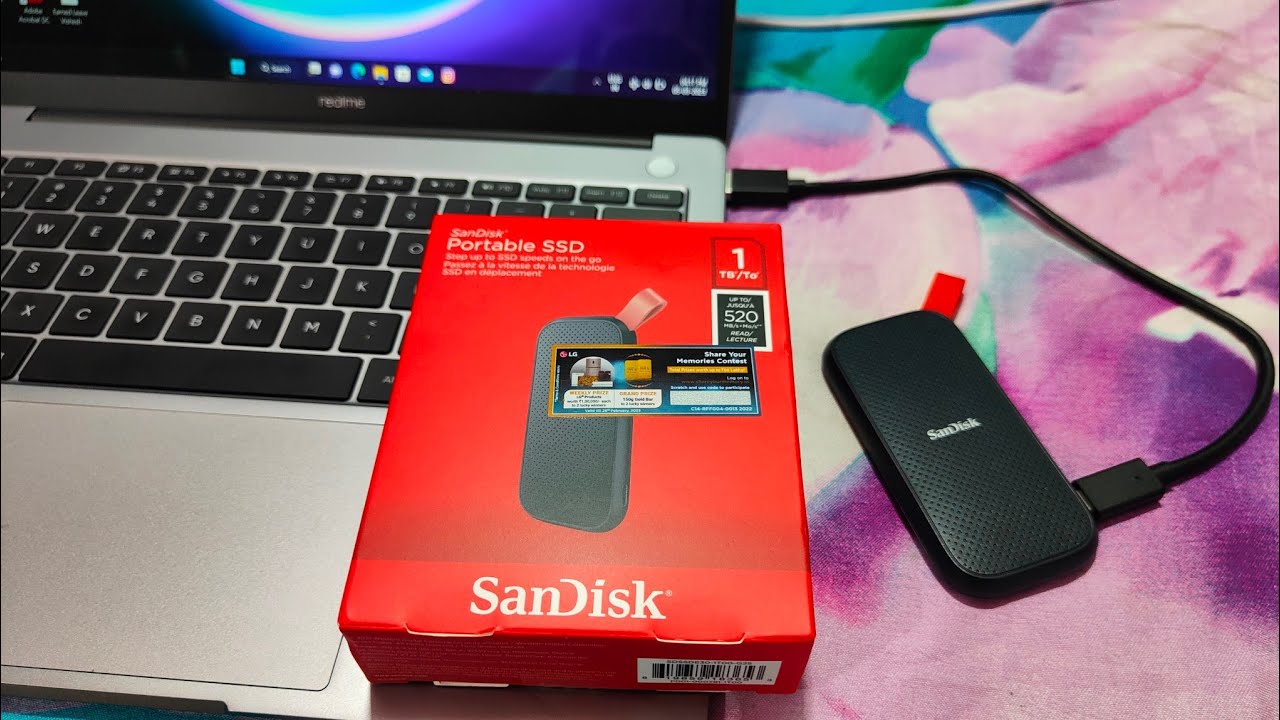 SanDisk 1TB Portable SSD SDSSDE30-1T00-G25, Unboxing and hands on