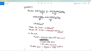 BEAM DESIGN -PART(1), IS 456:2000
