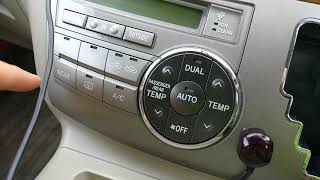 Toyota Estima hybrid AHR20 air-con reset procedure.