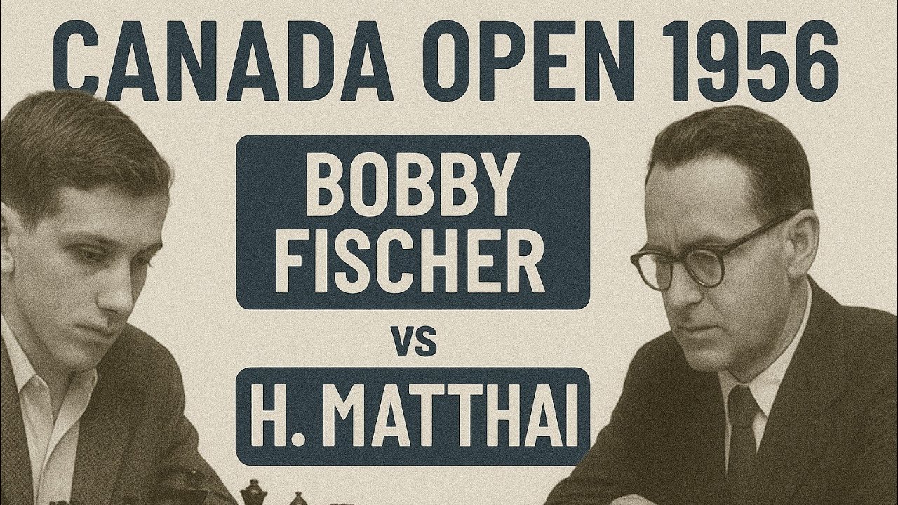 Bobby  Fischer vs H. Matthai ◉ Montreal 1956 | Epic Draw