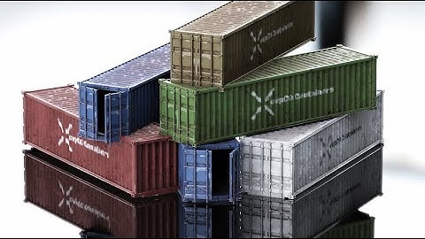 CONTAINER MODELING IN BLENDER - TIMELAPSE