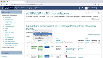 How to download all submissions from a Loop Assignment and grade them offline using a spreadsheet