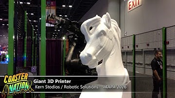 Giant Kuka 3D Printer Demo - IAAPA 2016