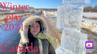 Amazing ICE Sculptures| Winter Play Canada