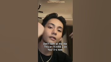 Pov: your bully saved u and is now saying this to u 😭🙊🔞#kimtaehyung
