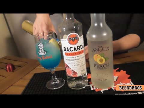 AU Vodka Blue Raspberry Cocktail - Raspberry and Peach Explosion