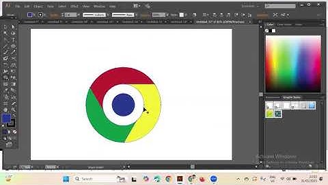 Google chrome logo design in adobe illustrator Easy Way Bangla Tutorial