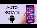 How To Enable / Disable Auto Rotate On Android Phone