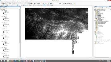 Batch mosaic DEM raster tiles with ArcGIS IDLE (standalone python script)