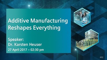 Additive Manufacturing Reshapes Everything | 27 April 2017 - 2:30 pm