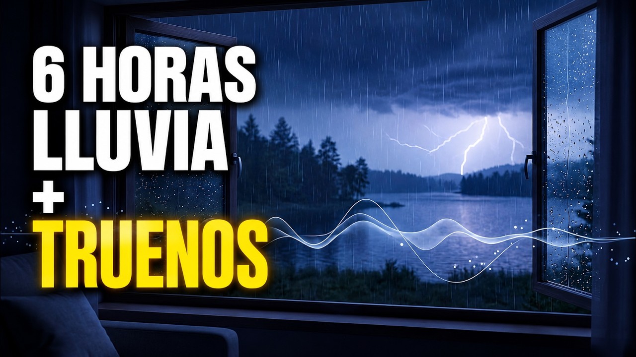 Activa tu Nervio Vago con Lluvia y Truenos | Detox de Cortisol | 6 ...