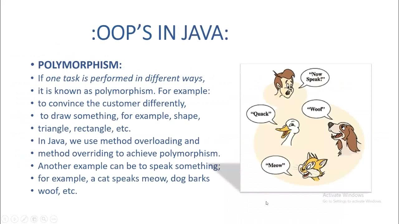 #33 Four Pillars of Object Oriented Programming in java | polymorphism ...