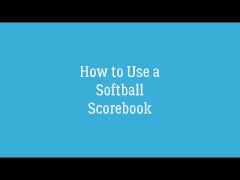 How to Use a Softball Scorebook