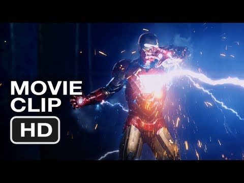 The Avengers Movie CLIP #5 - Iron Man vs Thor - Marvel Movie (2012)