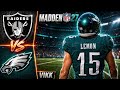 Raiders vs Eagles Simulation | Madden 27 Updated Rosters