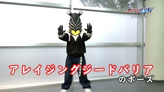 ペガの『ウルトラマンジード アクションファイル』第15回 「アレイジングジードバリア」のポーズ
