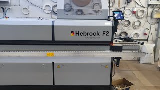 HEBROCK F 2 . обзор кромкооблицовочного станка