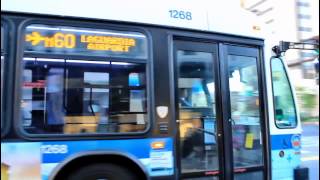NYCTA Bus:  LFSA M60 [#1268 SBS Bus] at W. 125th St & 7th Ave