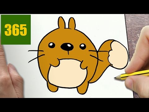 Come Disegnare Scoiattolo Kawaii Passo Dopo Passo Disegni