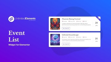 Event List Widget for Elementor