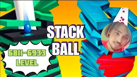 6811-6933 Level 🫢 AMAZING STACKBALL CRUSH 3D  1 - #stackball #shorts