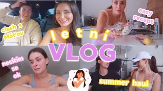 PRVNÍ LETNÍ VLOG - necítím se úplně ok, clash s Máťou, easy recept na smoothie & pizzu, summer haul