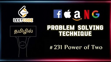 Leetcode Problem Solving #231 - Power of Two ✅ |#leetcode | #leetcodetamil