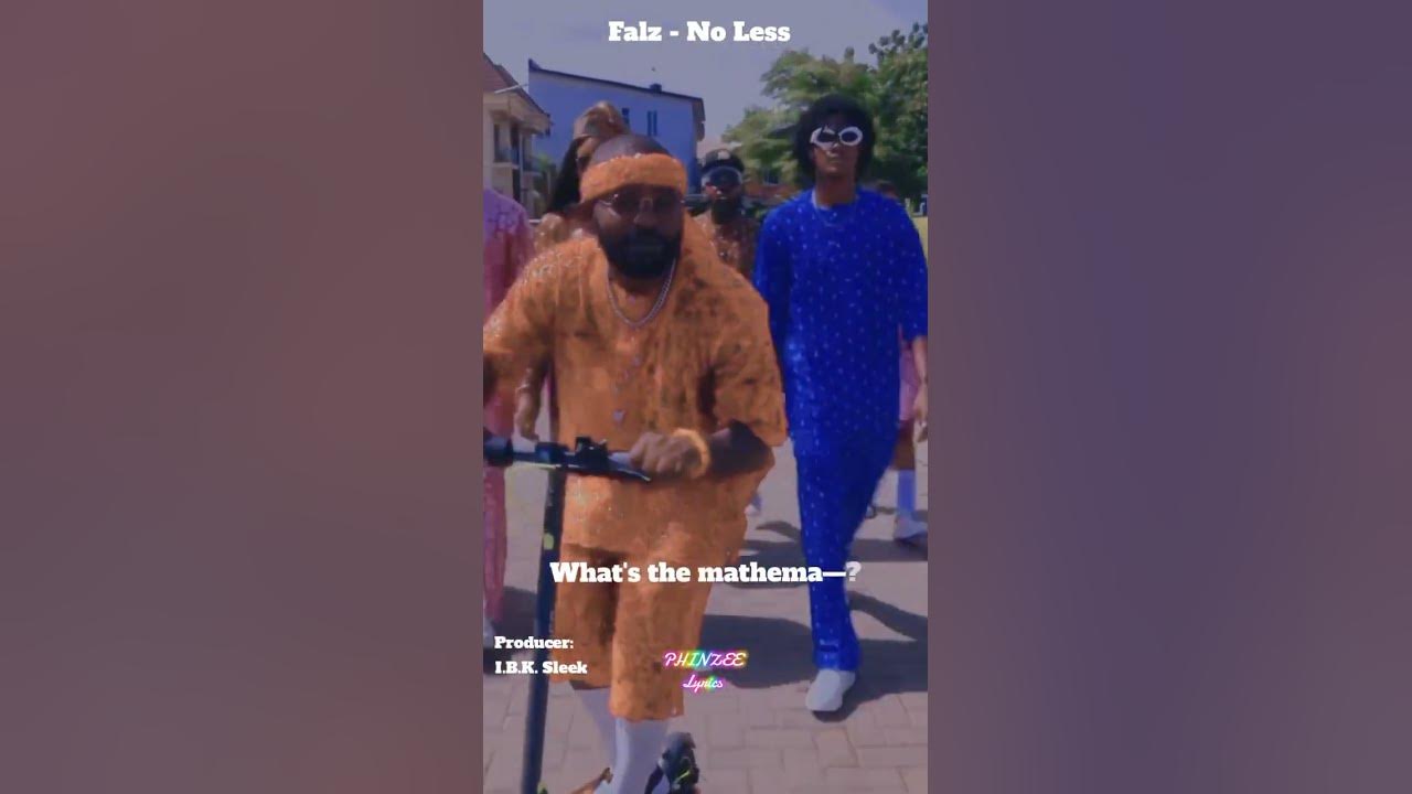 No Less (Lyrics) - Falz #shorts #shortsviral #shortvideo #youtubeshorts #falz #falzthebadguy