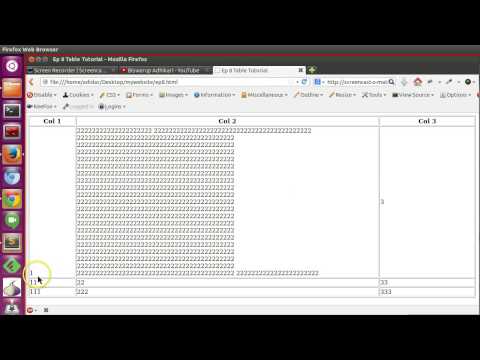 HTML Bassic Tutorial - Ep8 HTML Table Attributes
