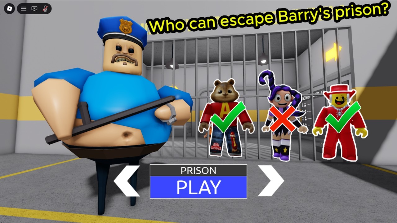 WHO CAN ESCAPE BARRY'S PRISON?!😨 AYAURUBY VIDEOS!❤️#roblox