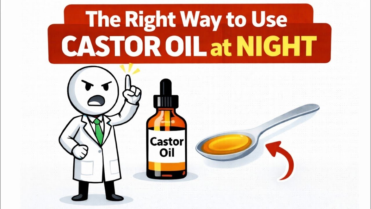 Take 1 Teaspoon of Castor Oil Tonight Watch What Happens Inside Your Body ?