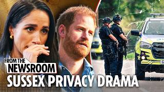 Harry & Meghan branded 'SHAMELESS' after equating school paps to RAF Fairford terror swoop