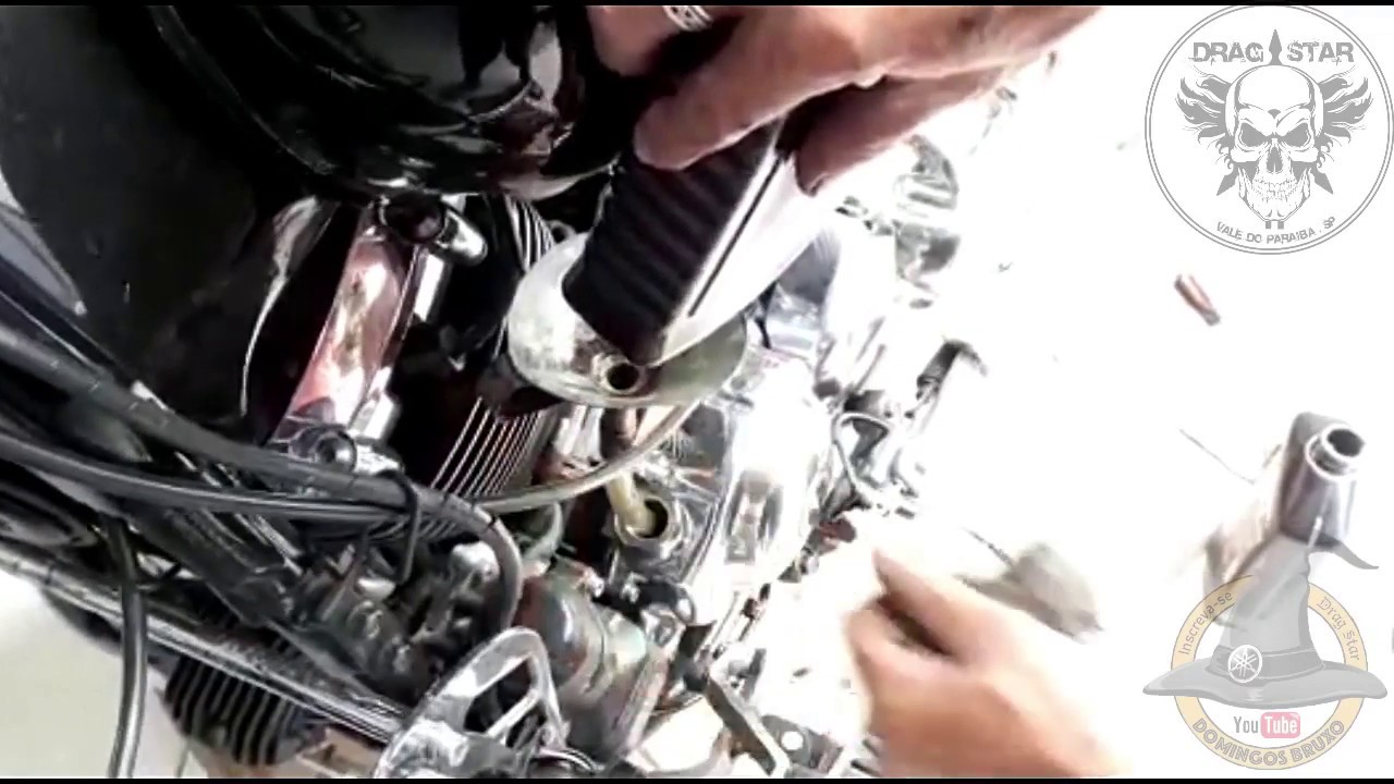 COLOCANDO OLÉO DRAGSTAR 650 (XVS650)