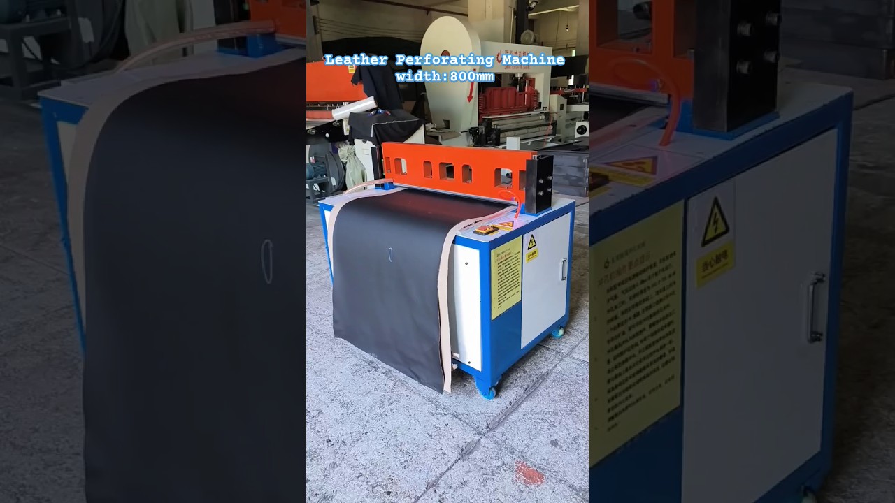leather  perforating machine for cut picie of car seat or sofa.