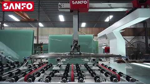 SANFO Unload glass manipulator loader for big size glass