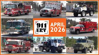 Fire Trucks, Ambulances, and Police Cars Responding Compilation | April 2026