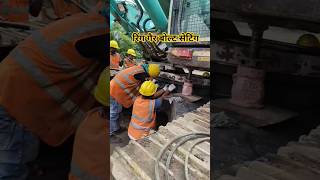 Excavator ring gear work #excavator #mechanic #team #new #shots #video subscribe 🙏#Shiva #jcbDozer