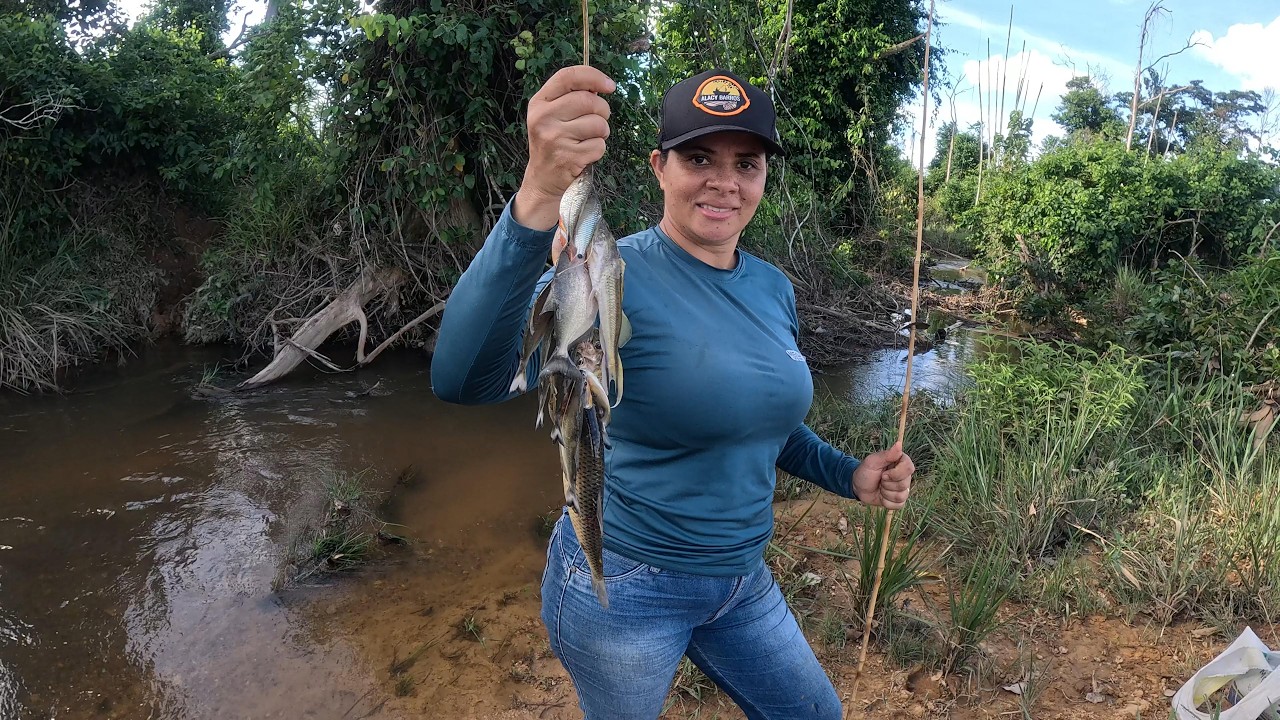 PESCARIA NO CORGO É PERIGOSO TEM ONÇA POR PERTO E TEVE PEIXE FRITO